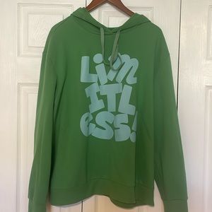 Green hoodie "by Black History Month" size Large